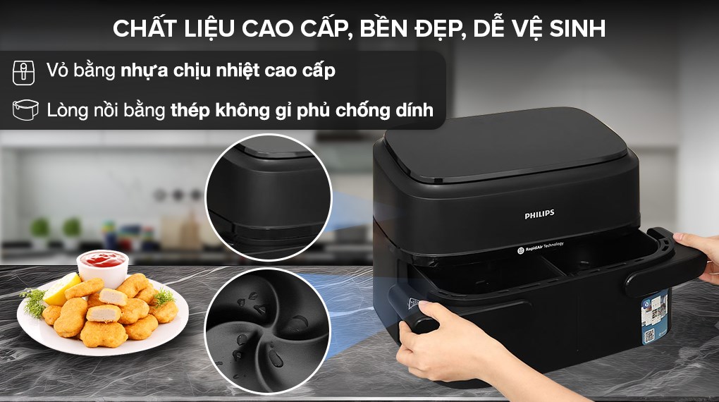 Nồi chiên không dầu Philips 7.1 lít NA150/00