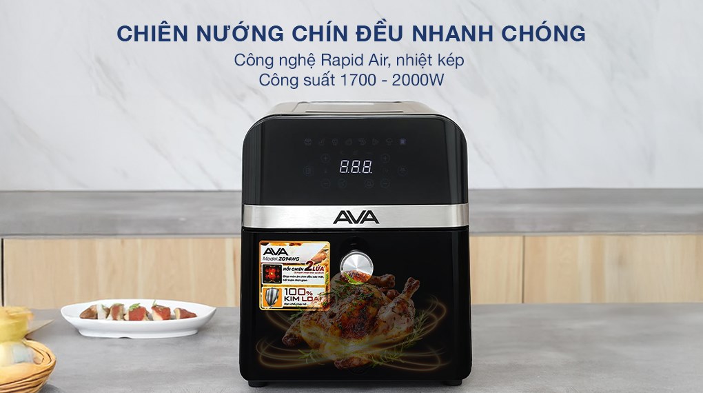 Nồi chiên không dầu AVA 9 lít ZG94WG