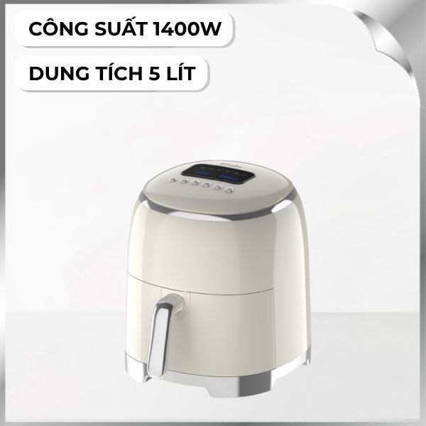 Nồi chiên không dầu Paveden 5 lít PAF-515BE