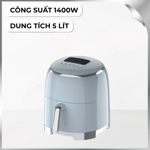 Nồi chiên không dầu Paveden 5 lít PAF-515BL