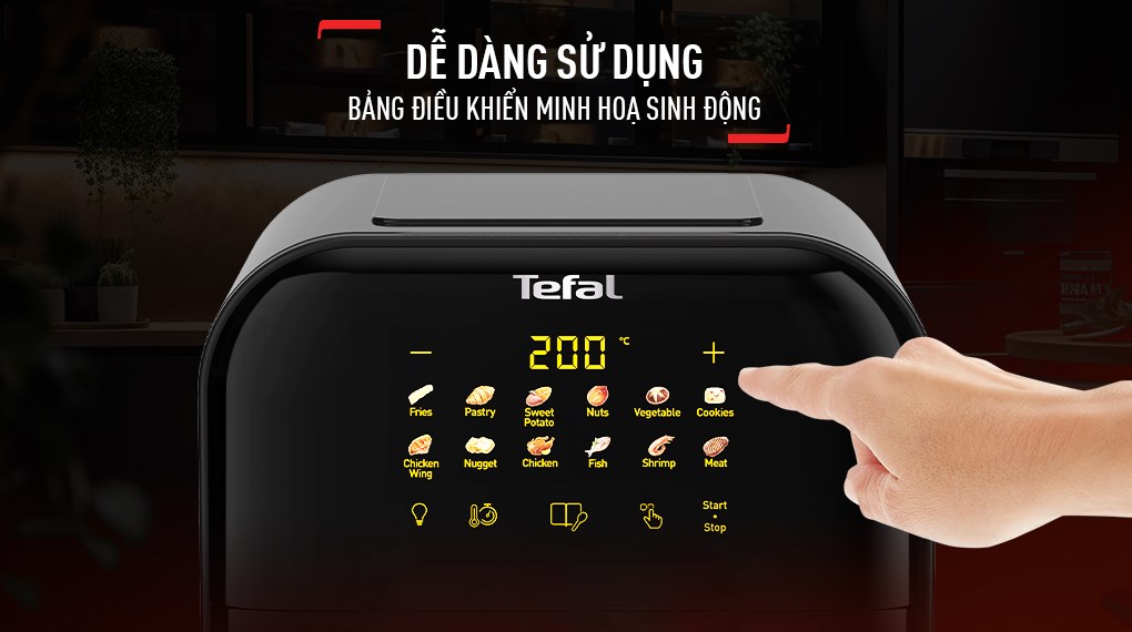 Nồi chiên không dầu Tefal Window 6 lít EY821868