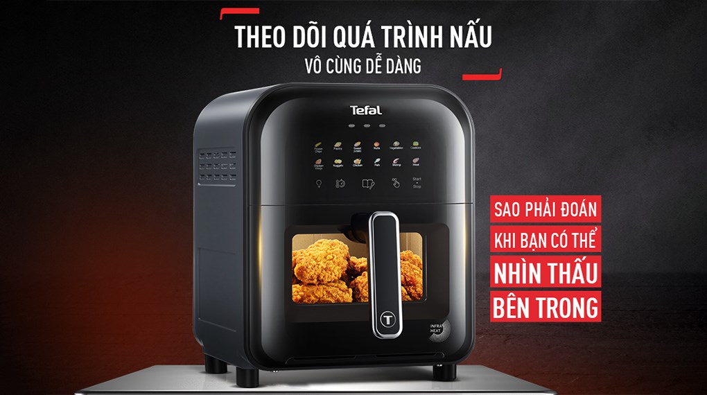 Nồi chiên không dầu Tefal Window 6 lít EY821868