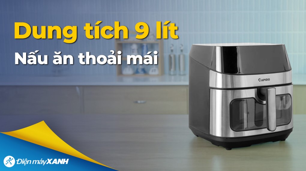 Nồi chiên không dầu Rapido 9 lít RAF-9.0D 2M