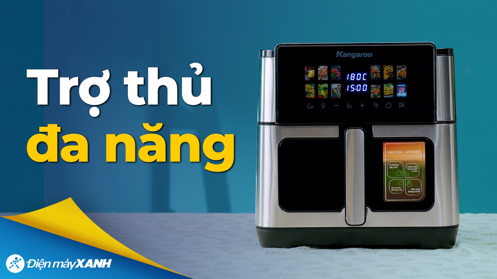 Nồi chiên không dầu Kangaroo 10 lít KGAF102DG