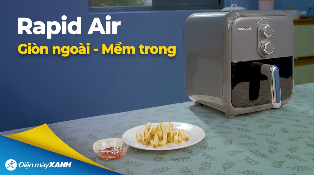 Nồi chiên không dầu Sunhouse 8 lít SHD4033