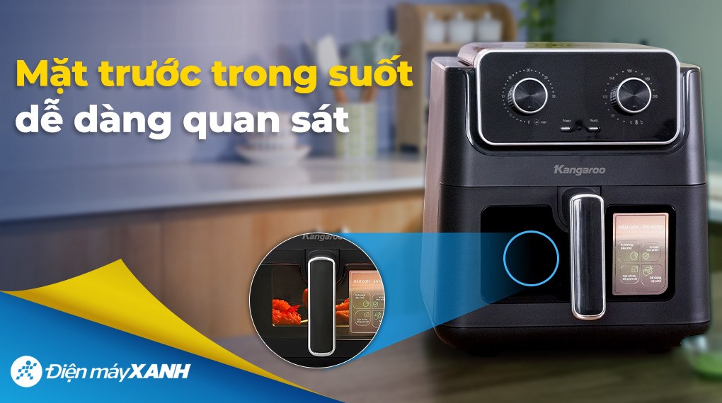 Nồi chiên không dầu Kangaroo 6.5 lít KGAF65M1G