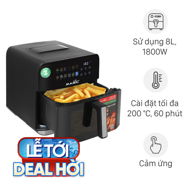 Nồi chiên không dầu Magic Eco 8 lít AC-162