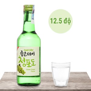 Rượu soju Good Day vị nho 12.5% chai 360ml