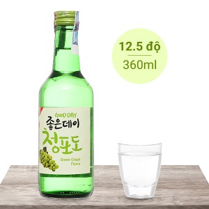 Rượu soju Good Day vị nho 12.5% chai 360ml
