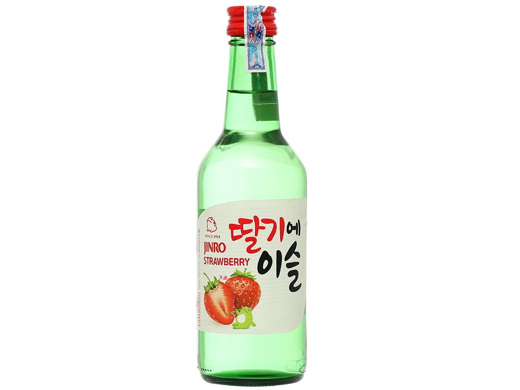 Rượu soju Jinro vị dâu 13% chai 360ml 1