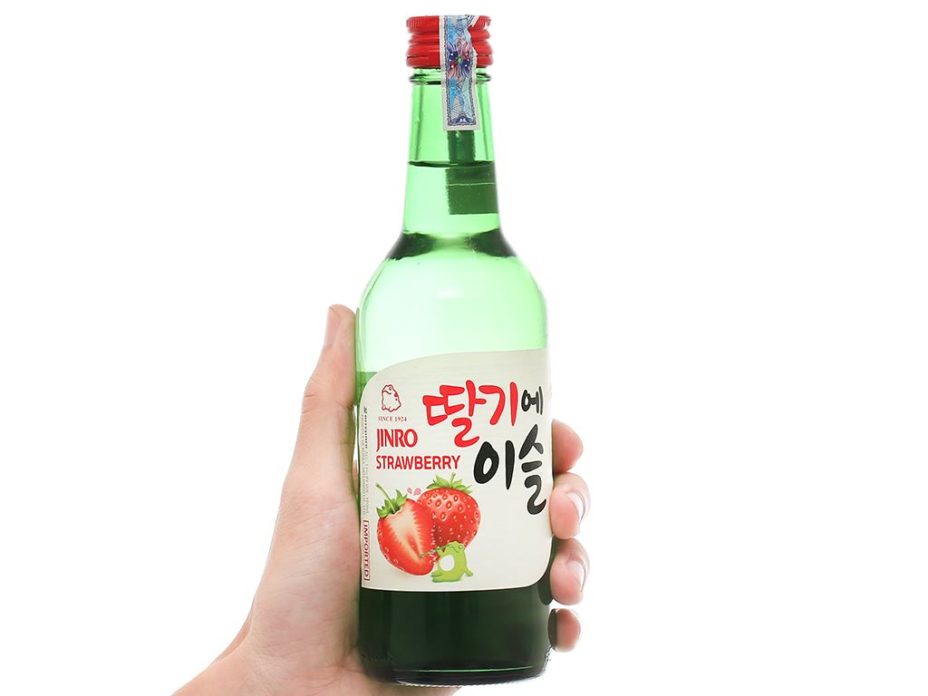 Rượu soju Jinro vị dâu 13% chai 360ml 5