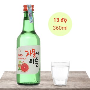 Rượu soju Jinro vị bưởi 13% chai 360ml