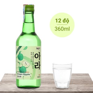 Rượu soju Korice vị táo 12% chai 360ml