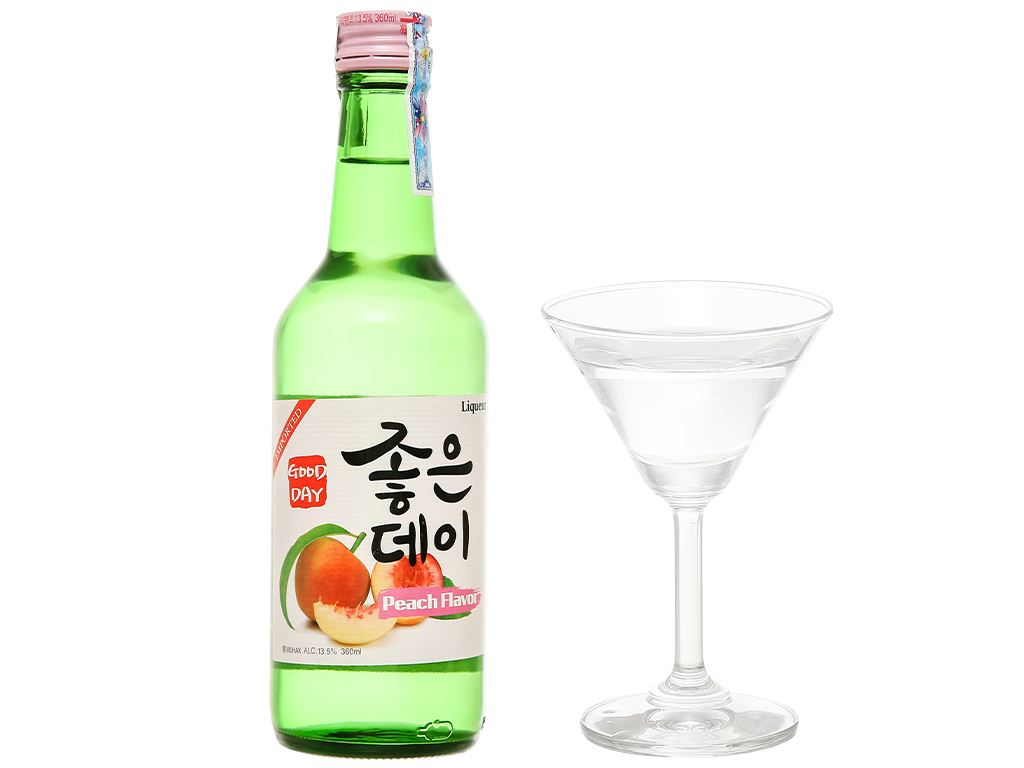 Rượu soju Good Day đào chai 360ml tại Bách hóa XANH