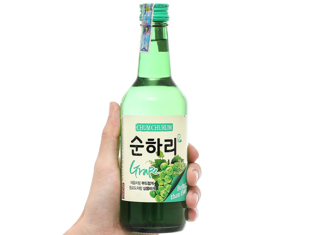 Rượu soju Chumchurum vị nho 12% chai 360ml 5