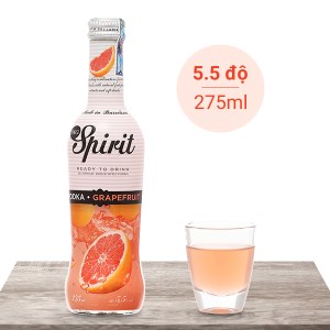 Rượu MG Spirit Vodka Grape Fruit hương bưởi 5.5% chai 275ml