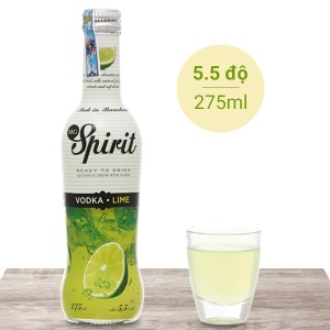 Rượu MG Spirit Vodka Lime hương chanh 5.5% chai 275ml