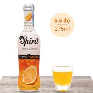 Rượu MG Spirit Vodka Orange hương cam 5.5% chai 275ml