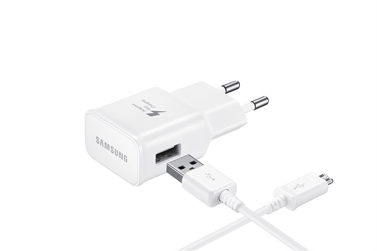 Bộ adapter sạc 15W kèm cáp Micro Samsung TA20HW Màu Trắng