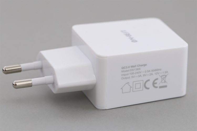 Adapter sạc 3A Qualcomm 3.0 M-Best DS136S-TB Trắng Màu Trắng