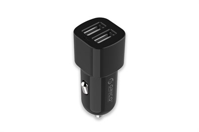 Sạc xe hơi 2 cổng ORICO UCL-2U-BK 2.4A Đen