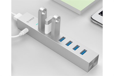 Bộ chia USB Hub 7 cổng USB 3.0 ORICO ASH7-U3-SV Bạc