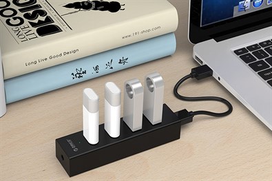 Bộ chia USB Hub 4 cổng USB 2.0 ORICO H4013-U2-03-BK Đen
