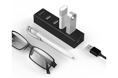 Bộ chia USB Hub 4 cổng USB 2.0 ORICO H4013-U2-03-BK Đen