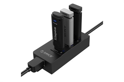 Bộ chia USB Hub 3 cổng USB 3.0 ORICO HR01-U3-BK Đen