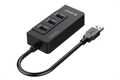 Bộ chia USB Hub 3 cổng USB 3.0 ORICO HR01-U3-BK Đen
