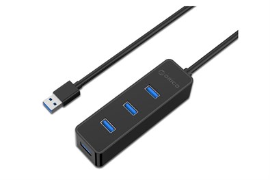 Bộ chia USB Hub 4 cổng USB 3.0 ORICO W5PH4-U3-V1-BK Đen