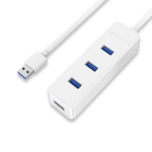 Bộ chia USB Hub 4 cổng USB 3.0 ORICO W5PH4-U3-V1-WH Trắng