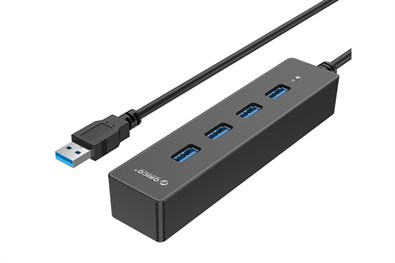 Bộ chia USB Hub 4 cổng USB 3.0 ORICO W8PH4-U3-V1-BK Đen
