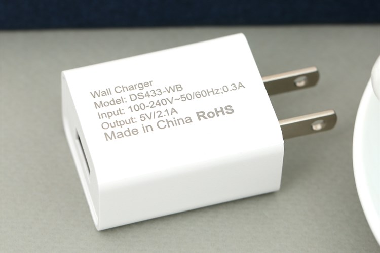 Adapter sạc USB 10.5W AVA DS433-WB Màu Trắng