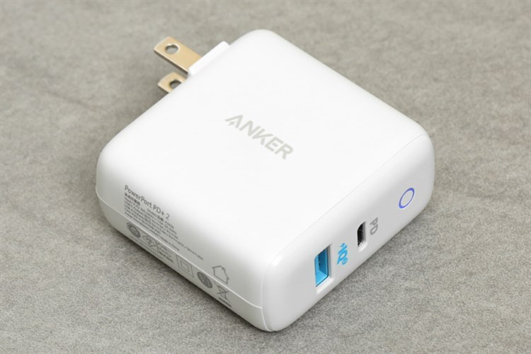 Adapter sạc 2 cổng USB Type-C PD 18W Anker PowerPort PD+2 A2626 Trắng Màu Trắng