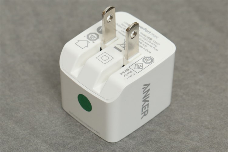 Adapter sạc USB 12W Dual Anker PowerPort Mini - A2620 Màu Trắng