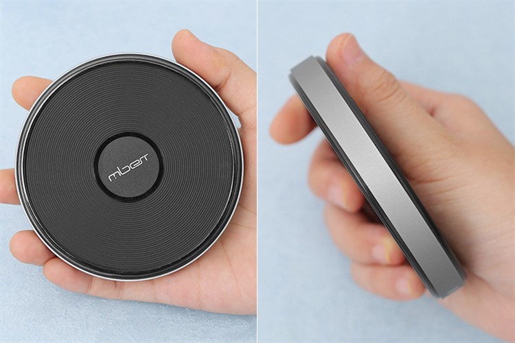 Đế sạc không dây Qi 10W Mbest AC63F3 Màu Đen