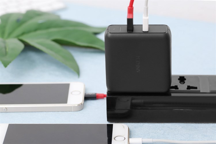 Adapter sạc 2 cổng USB 39W Anker Powerport Speed 2 - A2025 Đen Màu Đen