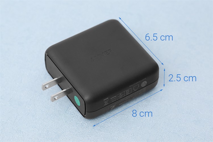 Adapter sạc 2 cổng USB 39W Anker Powerport Speed 2 - A2025 Đen Màu Đen