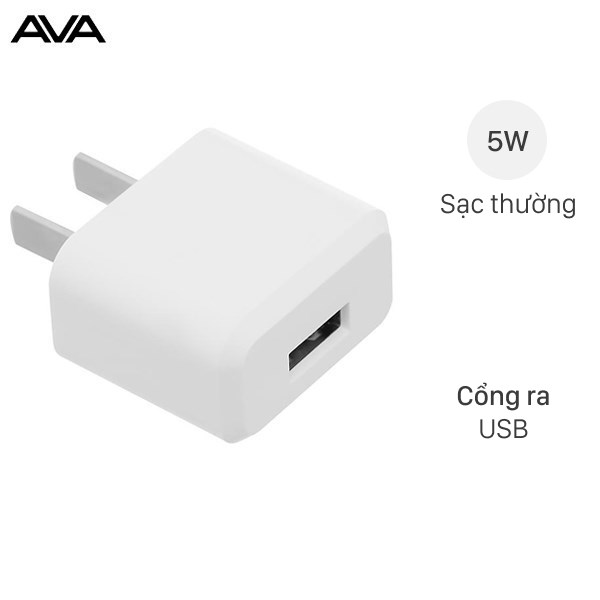 Adapter Sạc Usb 5W Ava Jc62A