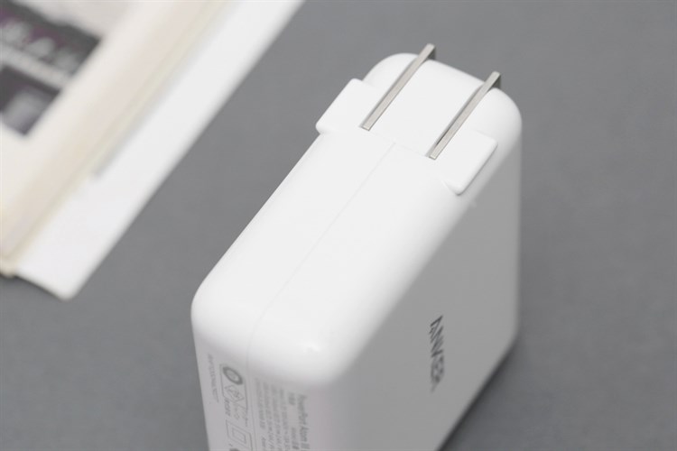 Adapter sạc 2 cổng USB Type C PD 45W Anker PowerPort Atom III A2322 Màu Trắng