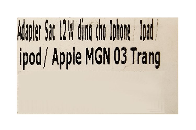 Adapter Sạc 12W dùng cho iPhone/iPad/iPod Apple MGN03