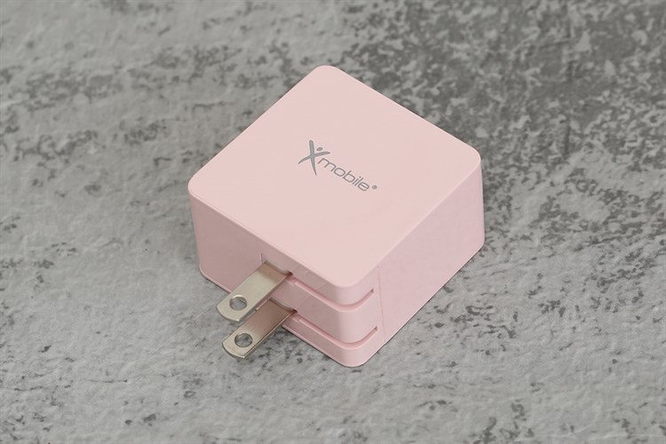 Adapter sạc 2 cổng USB 17W Dual Xmobile DS730-DB Màu Hồng