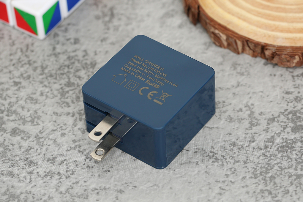 Adapter sạc 2 cổng USB 17W Dual Xmobile DS730-DB - 5