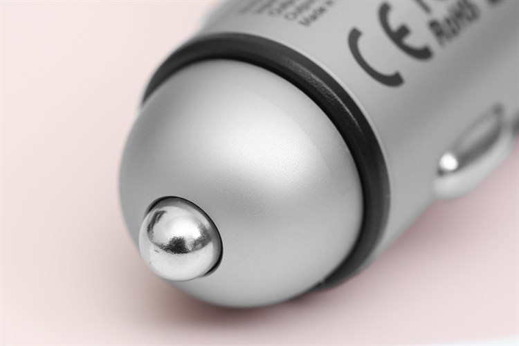 Sạc xe hơi 2 cổng Type C PD QC 3.0 18W Xmobile SN-454 Bạc Màu Bạc