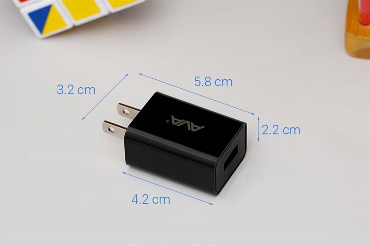Adapter Sạc 1A AVA DS432X Màu Đen