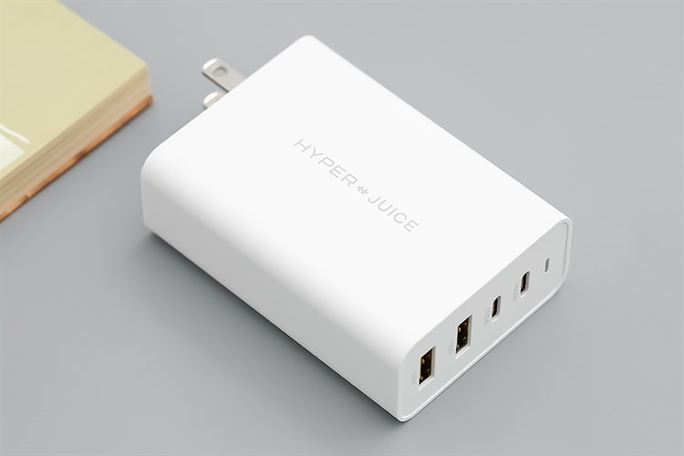 Adapter sạc 4 cổng USB Type C PD 100W HyperJuice HJ-GAN100 Màu Trắng