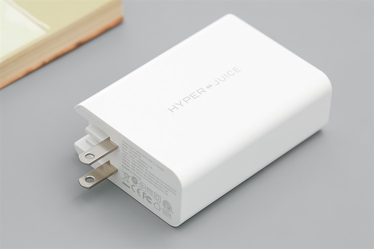 Adapter sạc 4 cổng USB Type C PD 100W HyperJuice HJ-GAN100 Màu Trắng