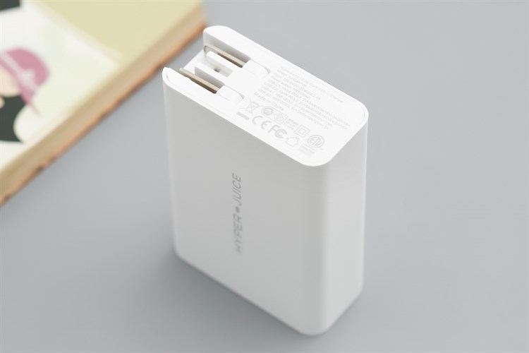 Adapter sạc 4 cổng USB Type C PD 100W HyperJuice HJ-GAN100 Màu Trắng