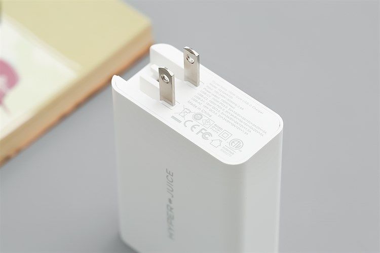 Adapter sạc 4 cổng USB Type C PD 100W HyperJuice HJ-GAN100 Màu Trắng